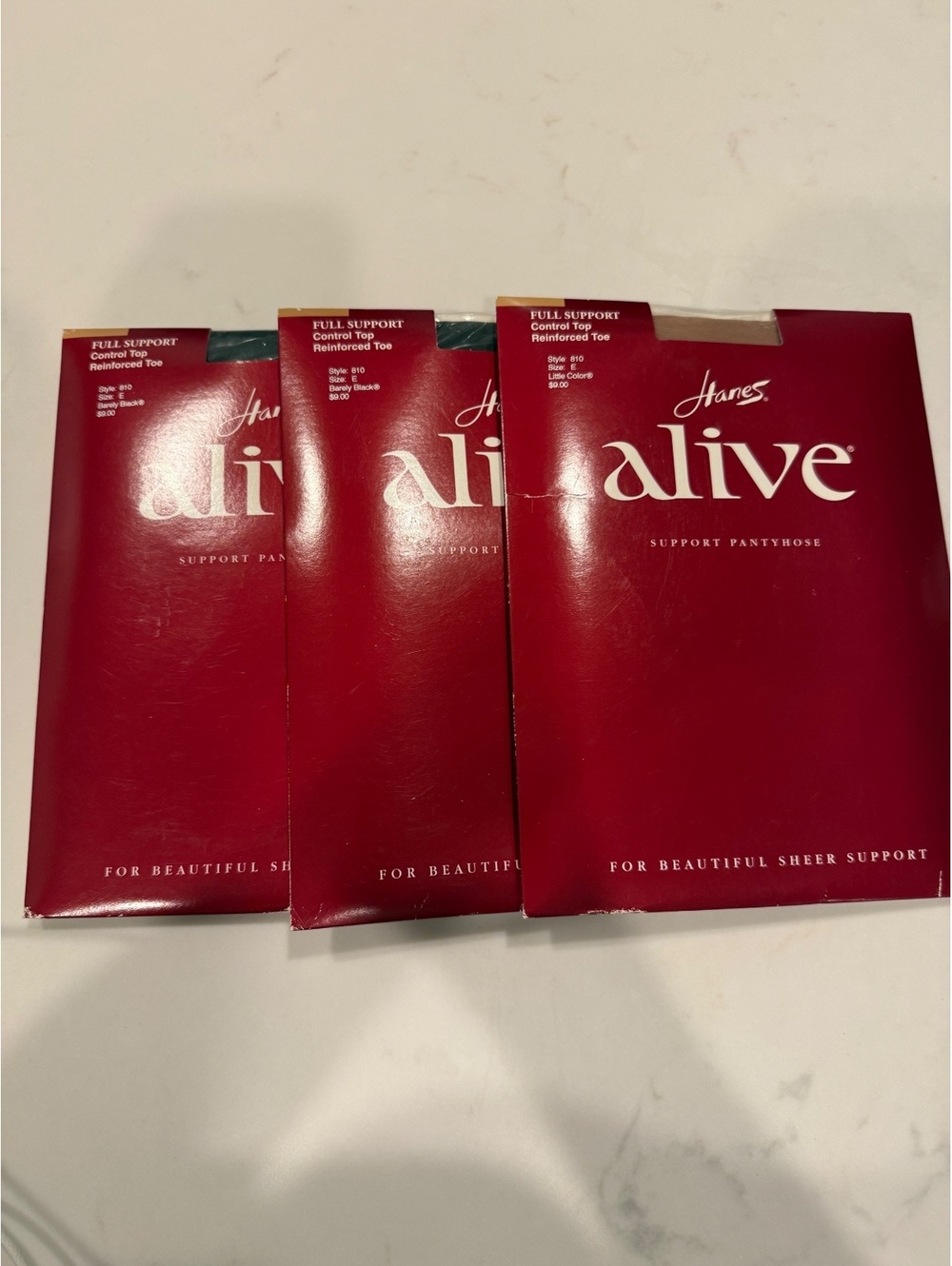 Hanes Alive Full Support Pantyhose 3-Pack
